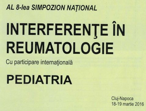 Pediatrii sunt invitati la Cluj-Napoca pentru editia a 8-a a simpozionului „Interferente in Reumatologie”